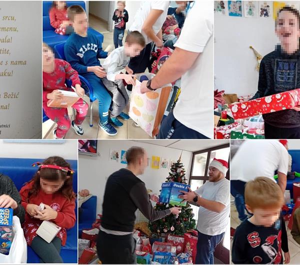 Primalje i specijalizanti Klinike za ženske bolesti i porode darivali štićenike Centra Juraj Bonači