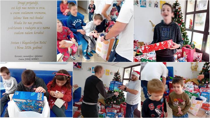 Primalje i specijalizanti Klinike za ženske bolesti i porode darivali štićenike Centra Juraj Bonači