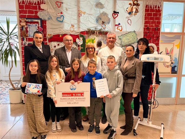 OŠ Bol donirala Kliniku za pedijatriju KBC-a Split