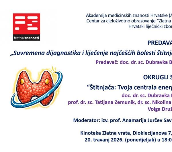 Predavanje i okrugli stol o bolestima štitnjače