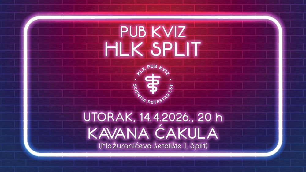 Poziv na sudjelovanje u pub kvizu Hrvatske liječničke komore