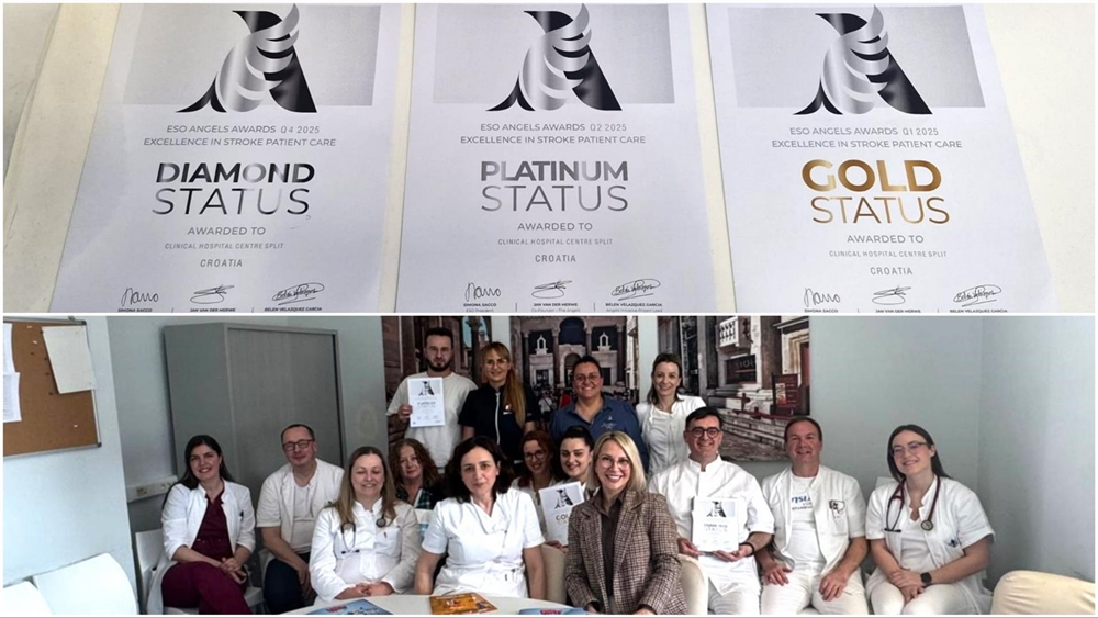 Veliko europsko priznanje za Kliniku za neurologiju KBC-a Split
