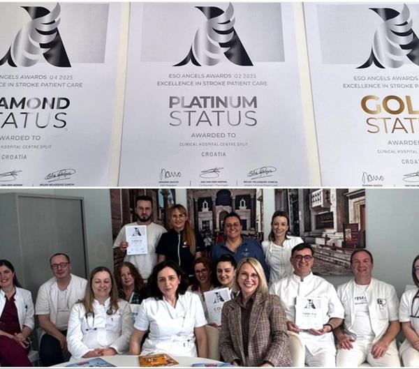 Veliko europsko priznanje za Kliniku za neurologiju KBC-a Split