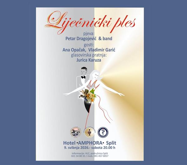 Poziv na tradicionalni Ples liječnika - 9. svibnja 2026.