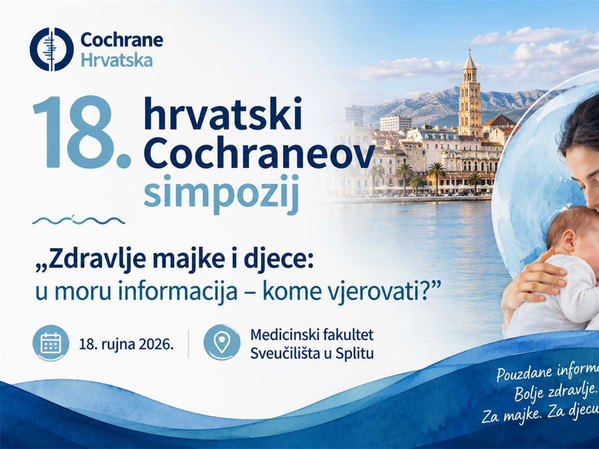 Započele prijave za 18. hrvatski Cochrane simpozij
